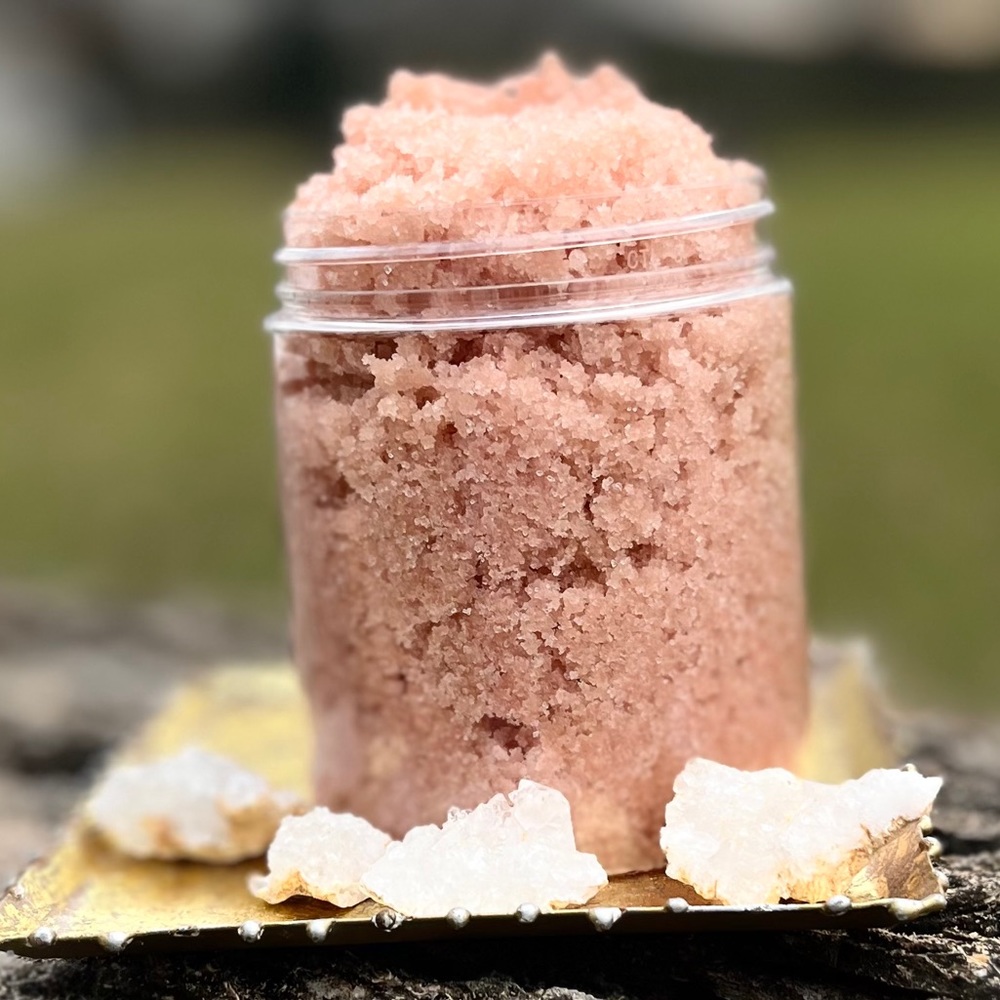 HAND CRAFTED Sugar Body Scrub Organic  Patchouli EO - Picture 2 of 2
